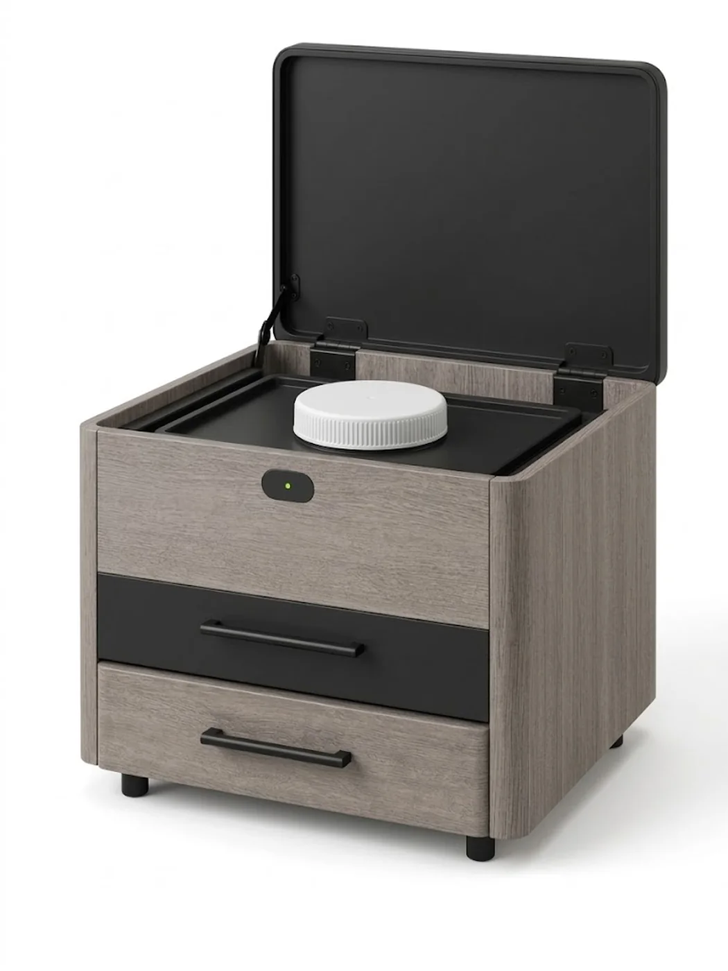Dispenser open top with the cassette