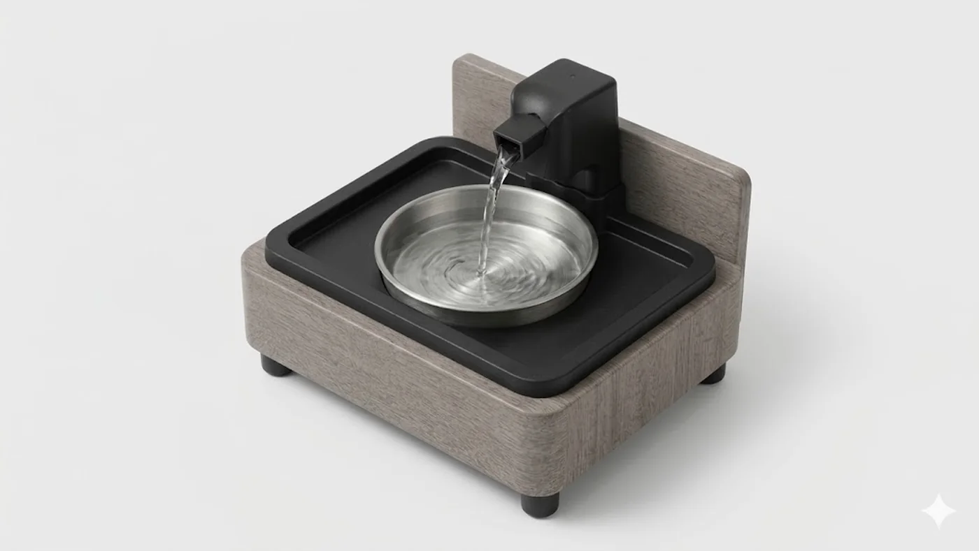 Wellness Fountain with flowing water